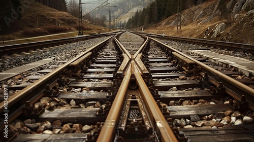 railway stretching into the horizon