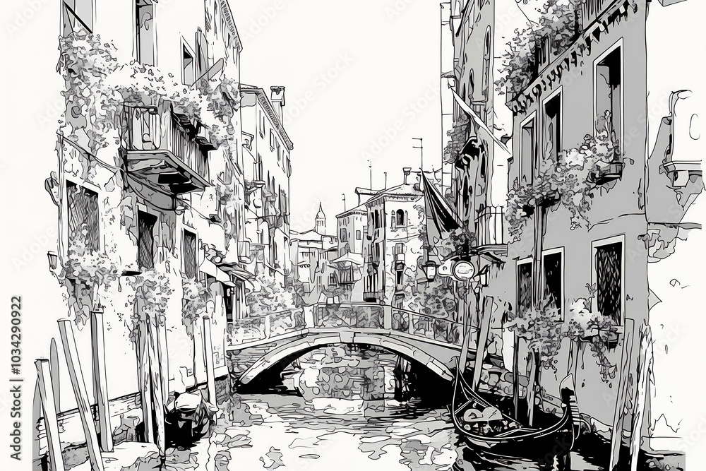 Fototapeta premium Venice cityscape, city skyline