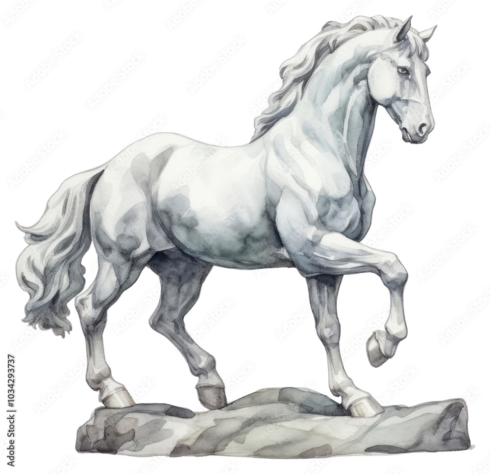 Fototapeta premium PNG Horse drawing animal mammal.