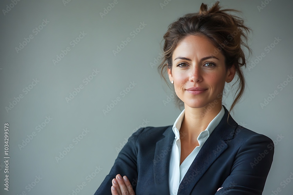 Elegant Businesswoman Portrait Professional, Competent, and Positive. Elegant Businesswoman Portrait Professional, Competent, and Positive.