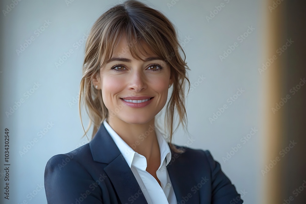 Happy and Successful Businesswoman Portrait in Studio Happy and Successful Businesswoman Portrait in Studio