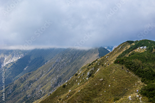 With september the autumn is coming in the Julian Alps