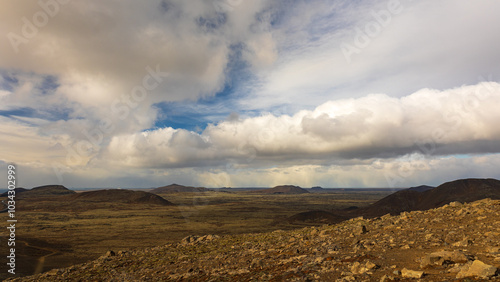 Volcano trail in iceland