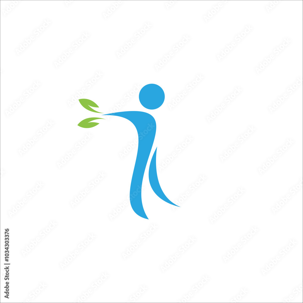 modern vibrant nature green wellness logo design idea modern vibrant nature green wellness logo design idea