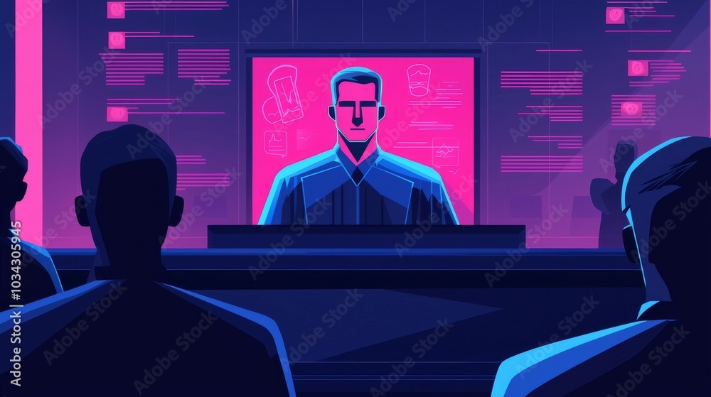 People Watching a Screen. People Watching a Screen.
