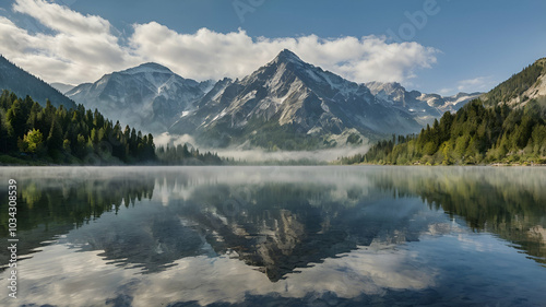 lake in the mountains