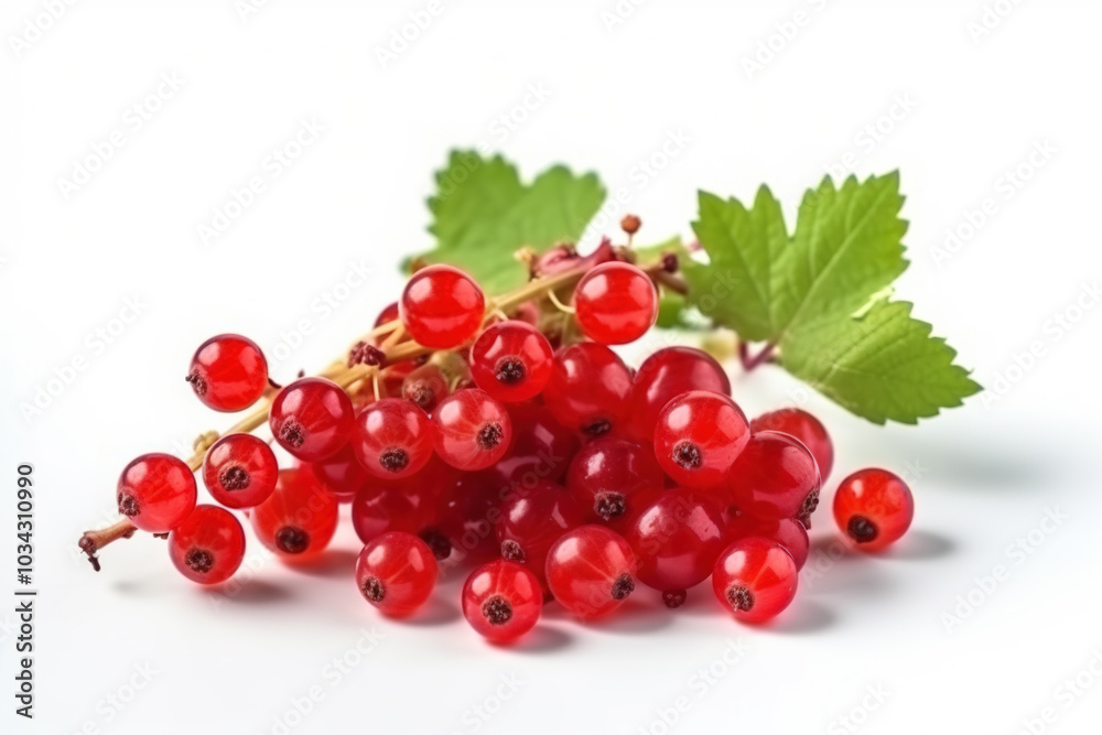 Red currant berries on background. Juicy red berries, fresh and sweet.