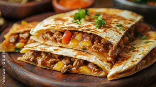 The national cuisine of Mexico: Quesadilla in Greek.