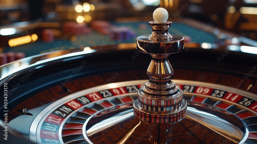 Close-up of a roulette ball on black, symbolizing the outcome of a calculated bet in a casino game. Close-up of a roulette ball on black, symbolizing the outcome of a calculated bet in a casino game.