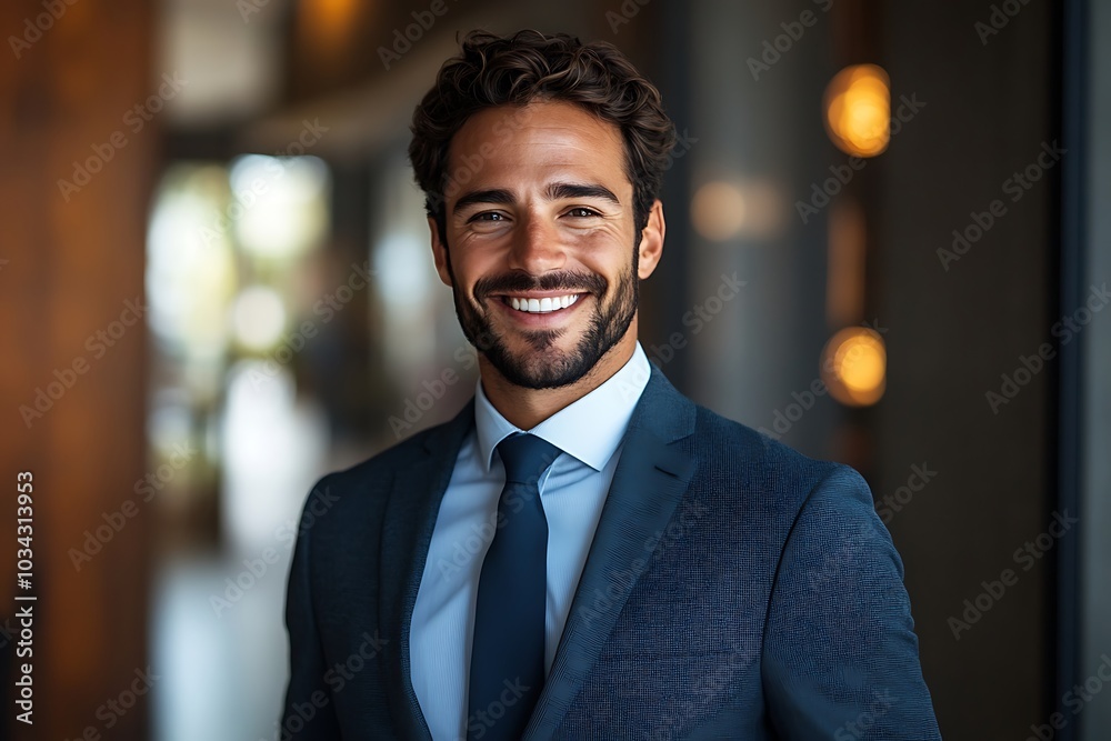 Sharp, Genuine Businessman Portrait with a Smile Sharp, Genuine Businessman Portrait with a Smile
