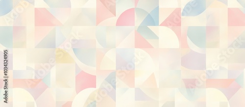 An abstract geometric pattern made of soft pastel colors