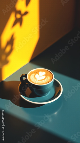 Latte stock photo