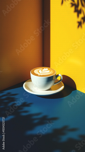 Latte stock photo