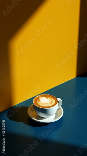 Latte stock photo