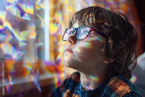 Autistic Child Engaged in Therapy Session