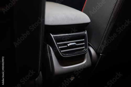 A close up of a car s rear air conditioning system photo