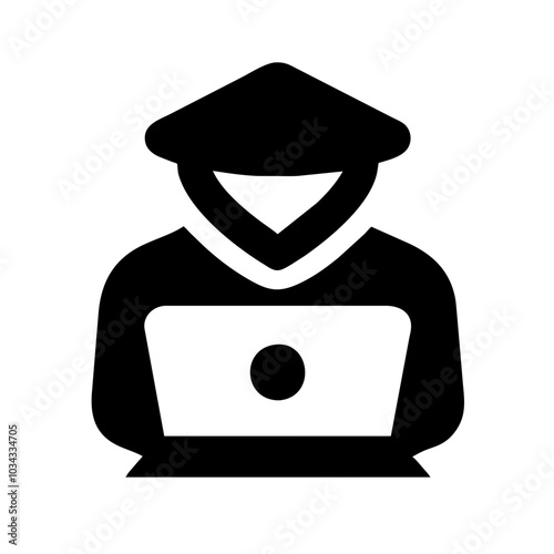 A Hacker Icon Representing Cybersecurity