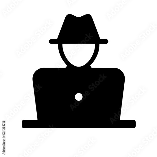 A Hacker Icon Representing Cybersecurity