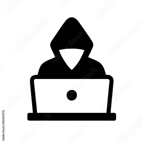 A Hacker Icon Representing Cybersecurity