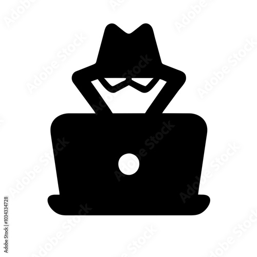 A Hacker Icon Representing Cybersecurity