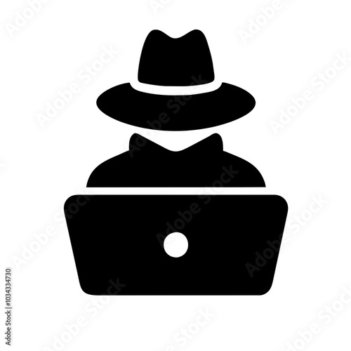 A Hacker Icon Representing Cybersecurity