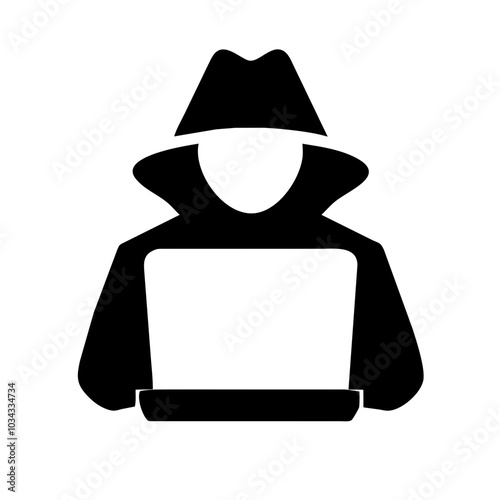 A Hacker Icon Representing Cybersecurity