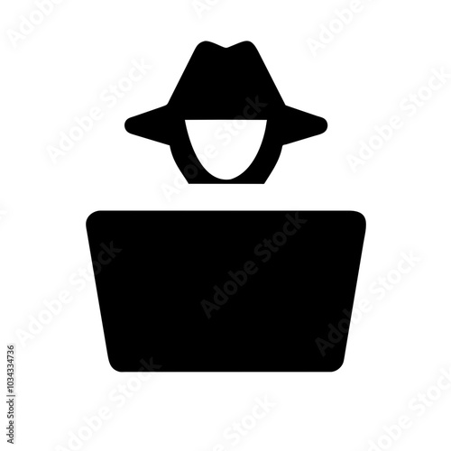 A Hacker Icon Representing Cybersecurity