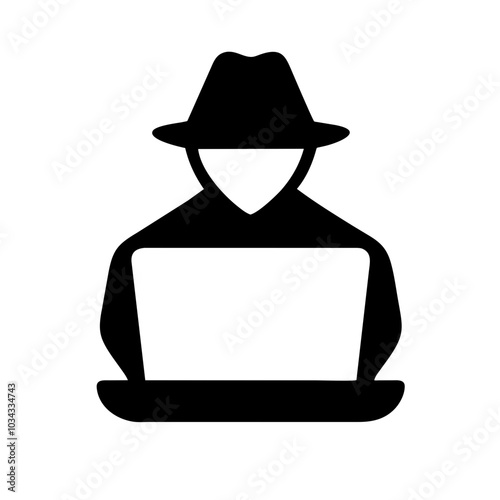 A Hacker Icon Representing Cybersecurity