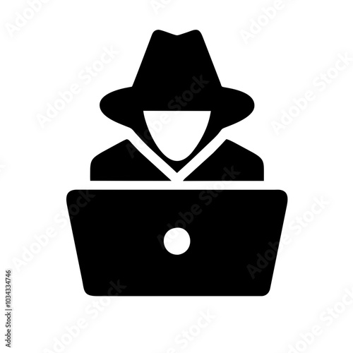 A Hacker Icon Representing Cybersecurity