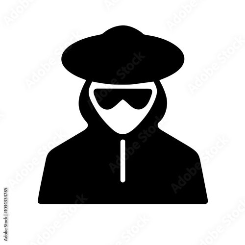 A Hacker Icon Representing Cybersecurity