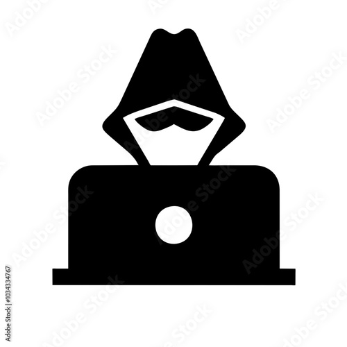 A Hacker Icon Representing Cybersecurity