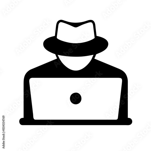 A Hacker Icon Representing Cybersecurity