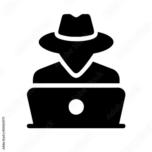 A Hacker Icon Representing Cybersecurity