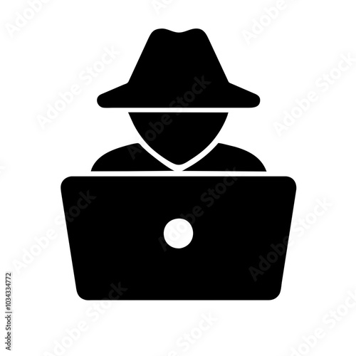 A Hacker Icon Representing Cybersecurity