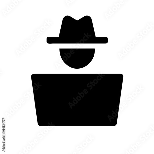 A Hacker Icon Representing Cybersecurity