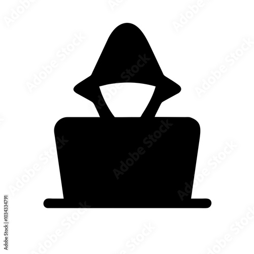 A Hacker Icon Representing Cybersecurity