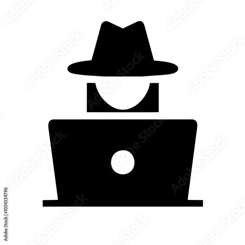 A Hacker Icon Representing Cybersecurity