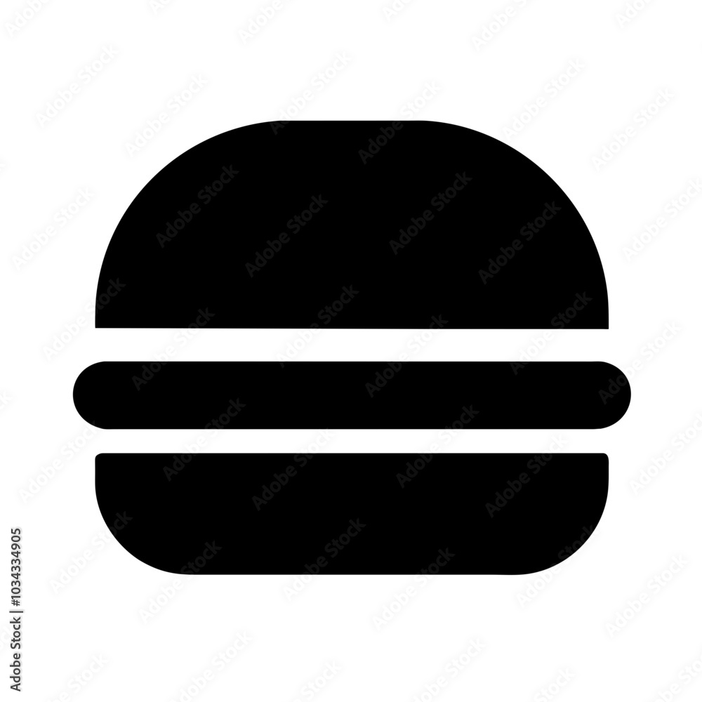A Classic Hamburger Icon for Food Representation A Classic Hamburger Icon for Food Representation