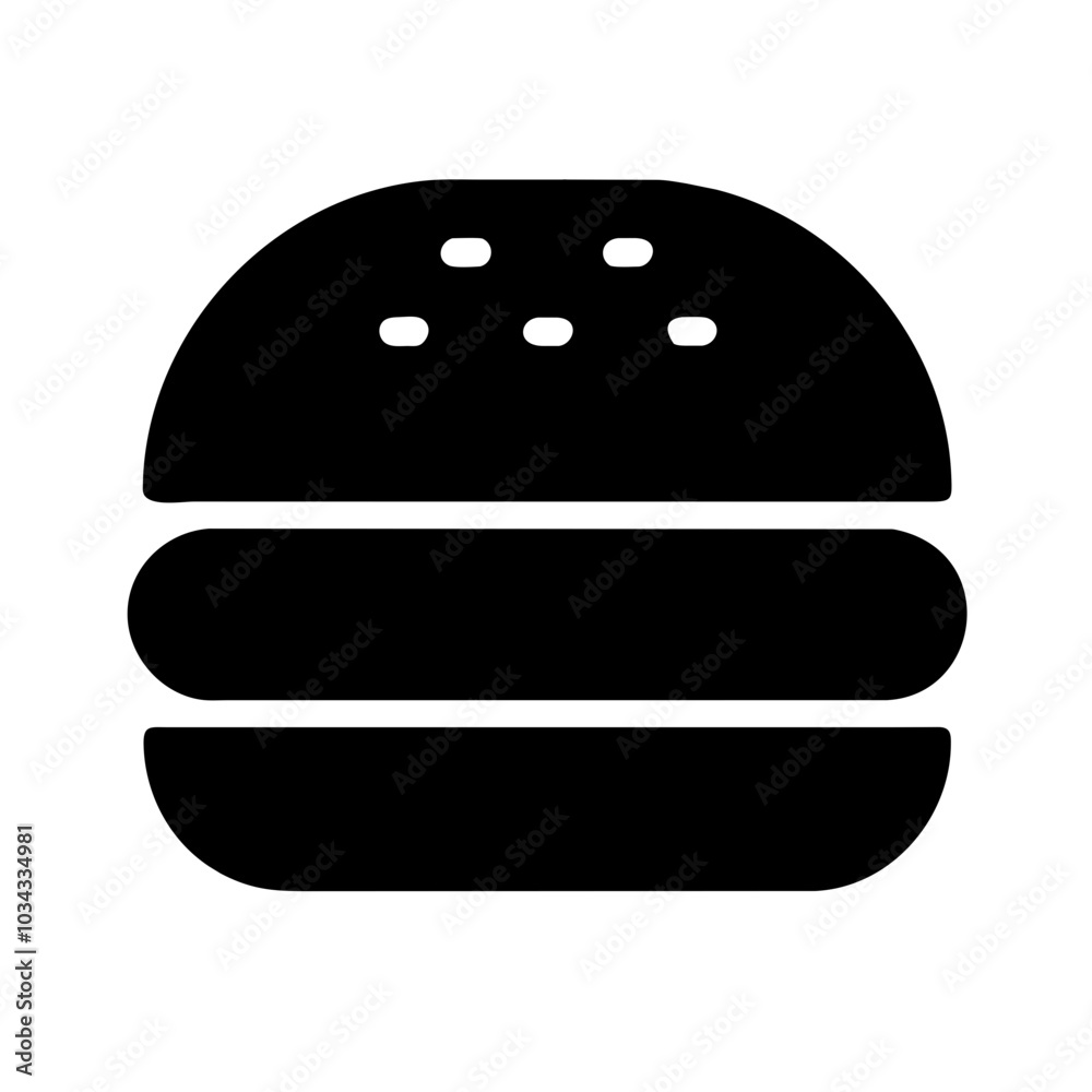 A Classic Hamburger Icon for Food Representation A Classic Hamburger Icon for Food Representation