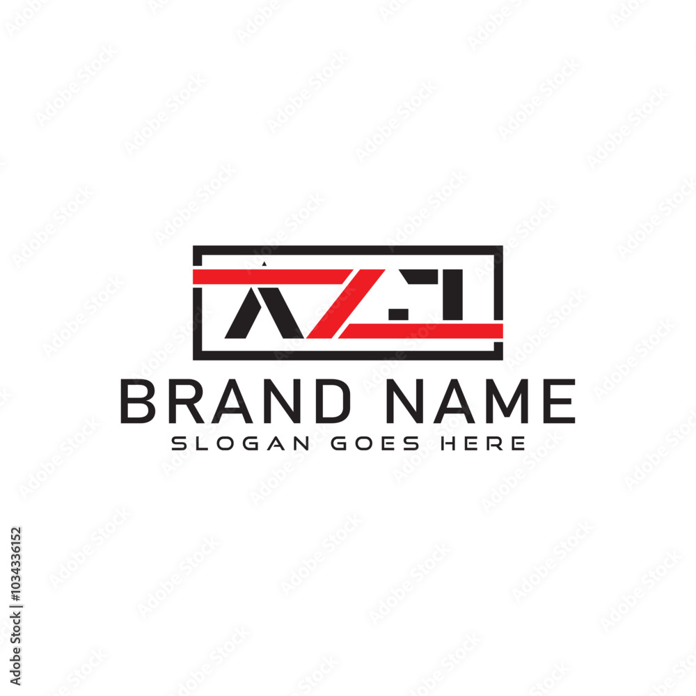 Fototapeta premium AZJ letter logo design. AZJ business and real estate monogram logo vector template.