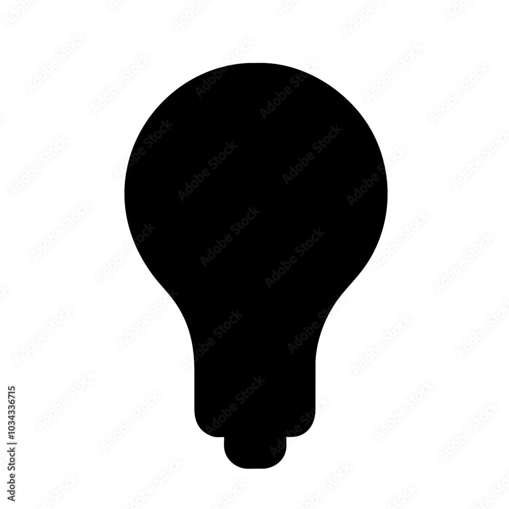 A Light Bulb Icon Representing Ideas and Innovation A Light Bulb Icon Representing Ideas and Innovation