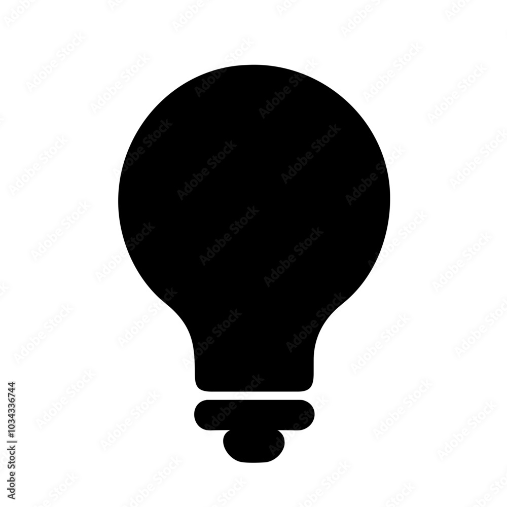 A Light Bulb Icon Representing Ideas and Innovation A Light Bulb Icon Representing Ideas and Innovation