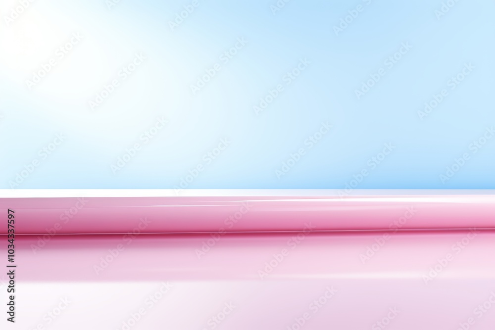 Minimalistic design with soft pastel background featuring subtle graphic elements and text