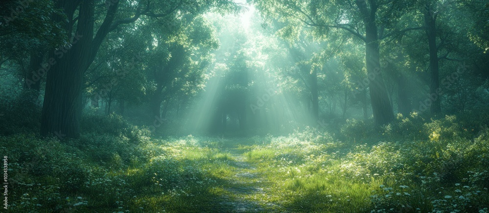 Sunbeams Through the Forest Sunbeams Through the Forest