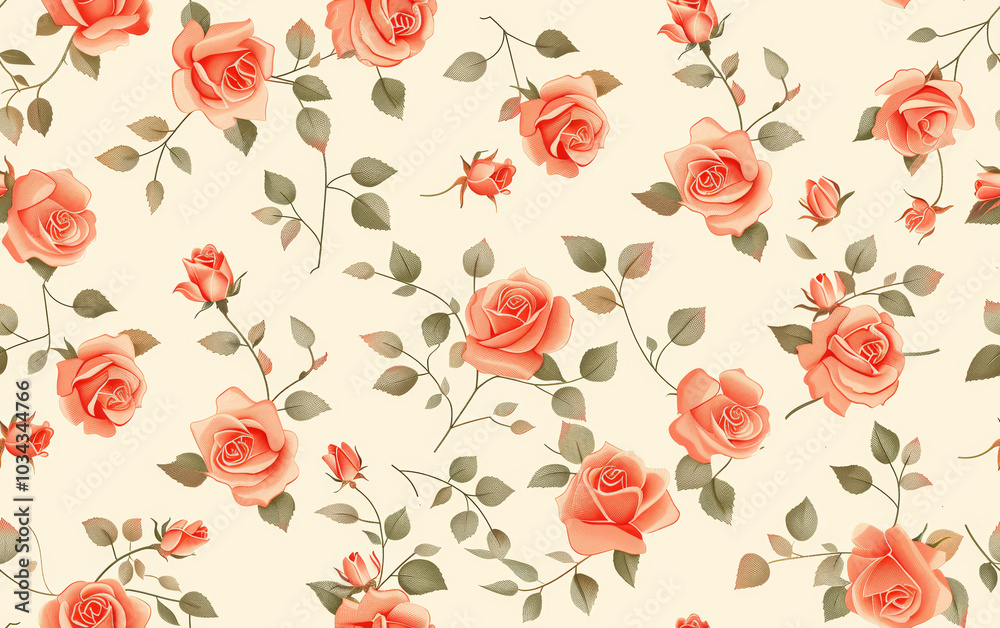 Retro style floral texture art background
Retro style floral texture art background