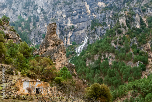 Nacimiento del río Aguamulas, melguizos del Aguamulas, en el parque natural de Cazorla, Segura y Las Villas. photo