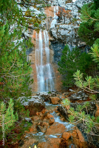 Cascada del nacimiento del río Guadalquivir, en el parque natural de Cazorla, Segura y Las Villas. photo