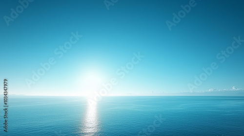 Wallpaper Mural Radiant Sunlight Reflecting on Calm Ocean Surface Torontodigital.ca