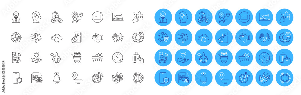 Cloud sync, Lease contract and Bell line icons pack. Trade chart, Place, Bike timer web icon. Cogwheel, Depression treatment, Search puzzle pictogram. Inventory cart, Feminism, Fitness. Vector Cloud sync, Lease contract and Bell line icons pack. Trade chart, Place, Bike timer web icon. Cogwheel, Depression treatment, Search puzzle pictogram. Inventory cart, Feminism, Fitness. Vector