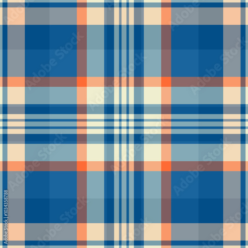Hobby textile fabric check, tailor vector seamless background. Vibrant texture plaid tartan pattern in cyan and pastel colors.